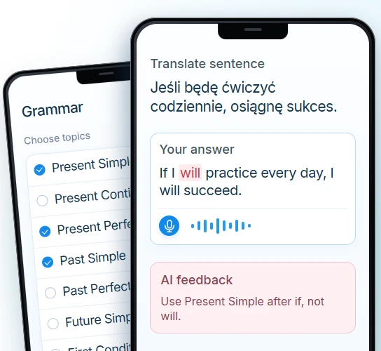 English grammar trainer