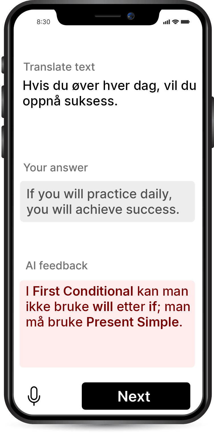 Conditional No Exit Zero Conditional regel, eksempler, øvelser og tester | GrammarTrainer